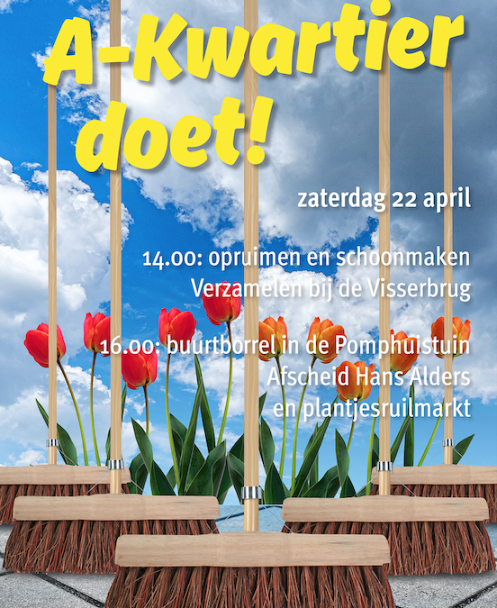 Activiteit: 22 april opruimen, plantjesmarkt en afscheid Hans Alders