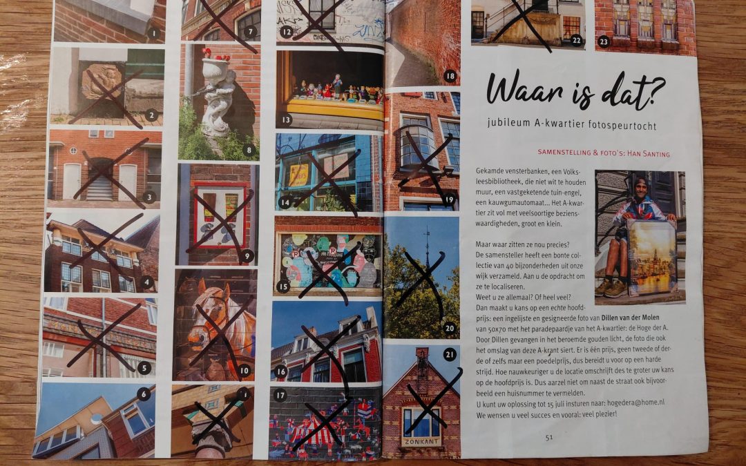 Bekijk je buurt met andere ogen – doe de fotospeurtocht uit de A-krant (zonder spoilers)