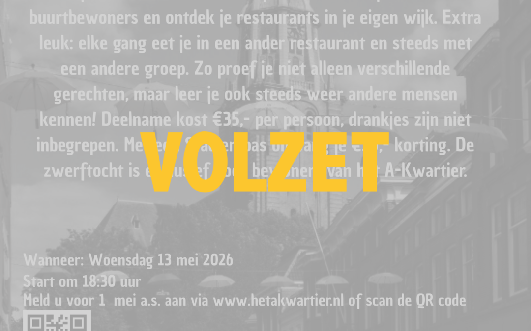 Culinaire zwerftocht 13.05.2026 – VOLZET
