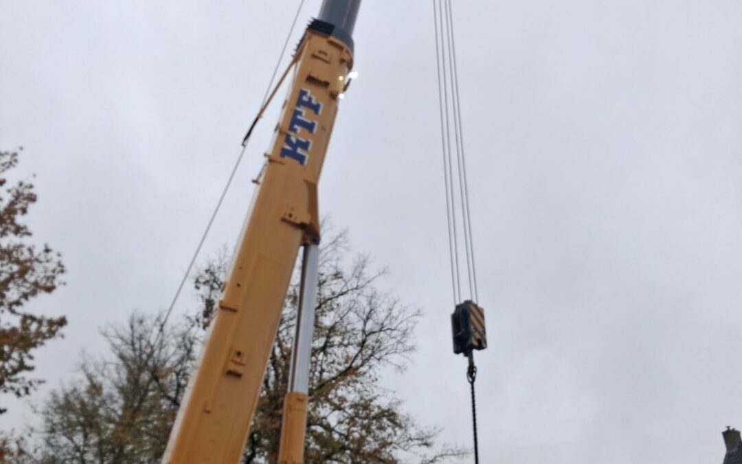 De noodbrug teruggeplaatst